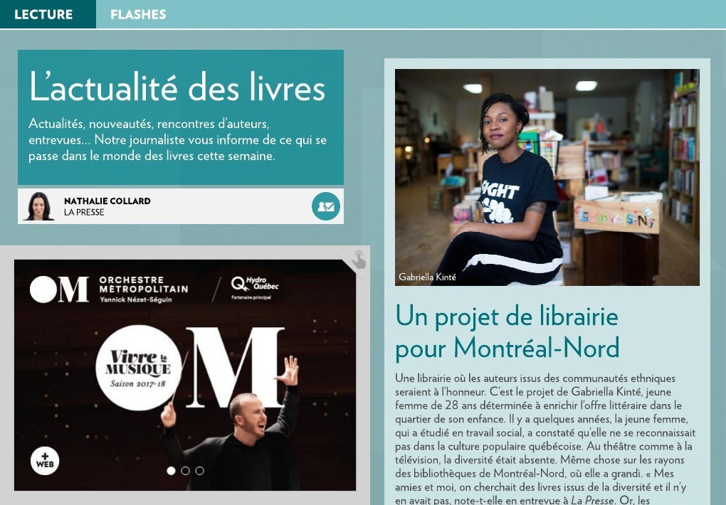 UN PROJET DE LIBRAIRIE POUR MONTRÉAL-NORD