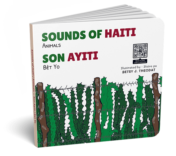 isseandlo Sounds of Haiti - Animals - Bilingual Board Book