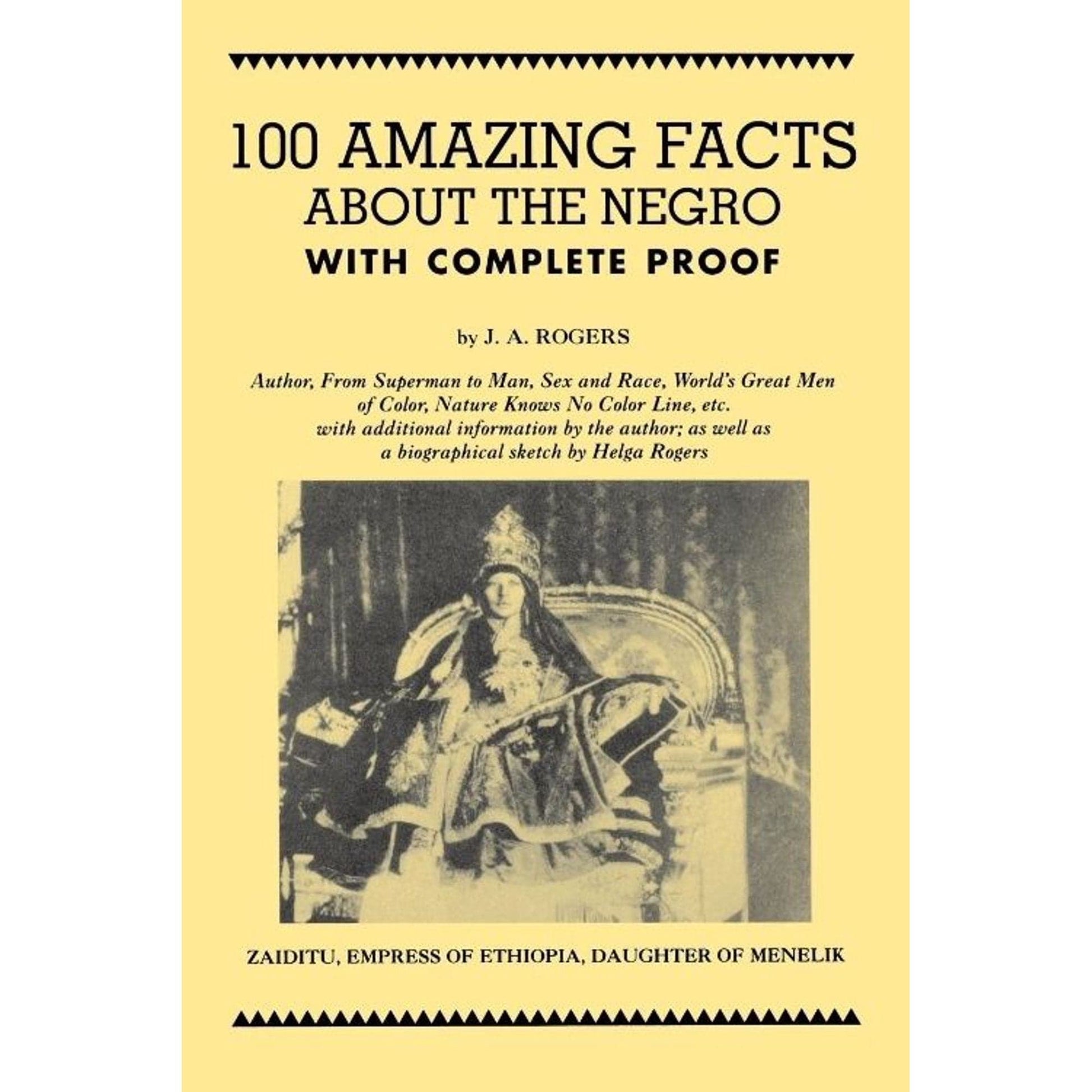 UTP Distribution 100 Amazing Facts About the Negro with Complete Proof: A Short Cut to The World History of The Negro