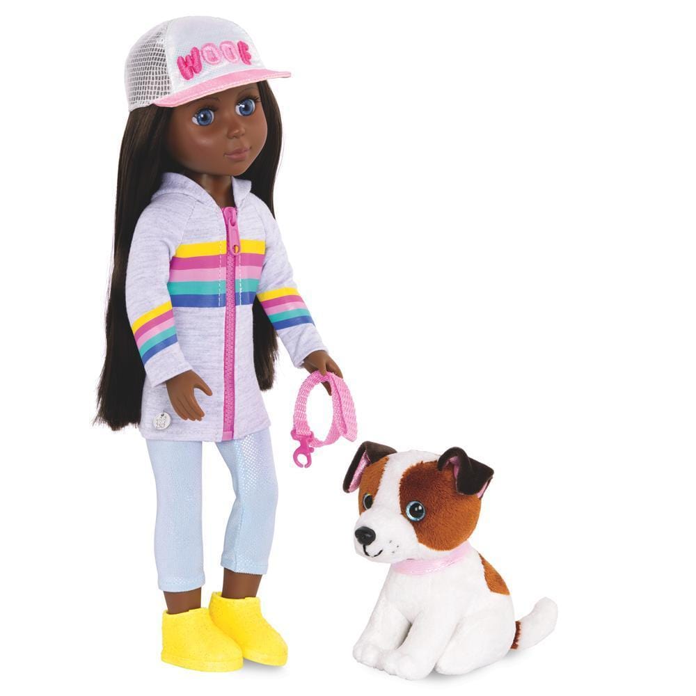 LibrairieRacines Glitter Girls - 14” Doll Jana with Pet Dog Cuddles (Jeu)