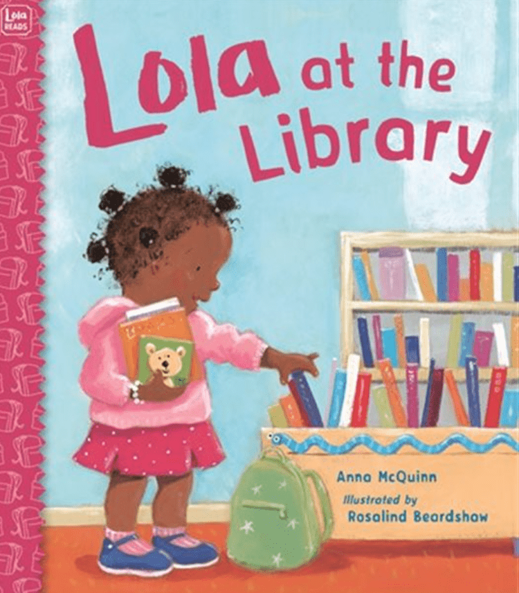 LibrairieRacines Lola at the librairy by Anna McQuinn
