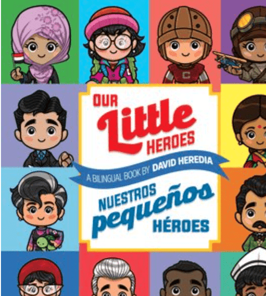 scholastic OUR LITTLE HEROES / NUESTROS PEQUEÑOS HÉROES by David Heredia