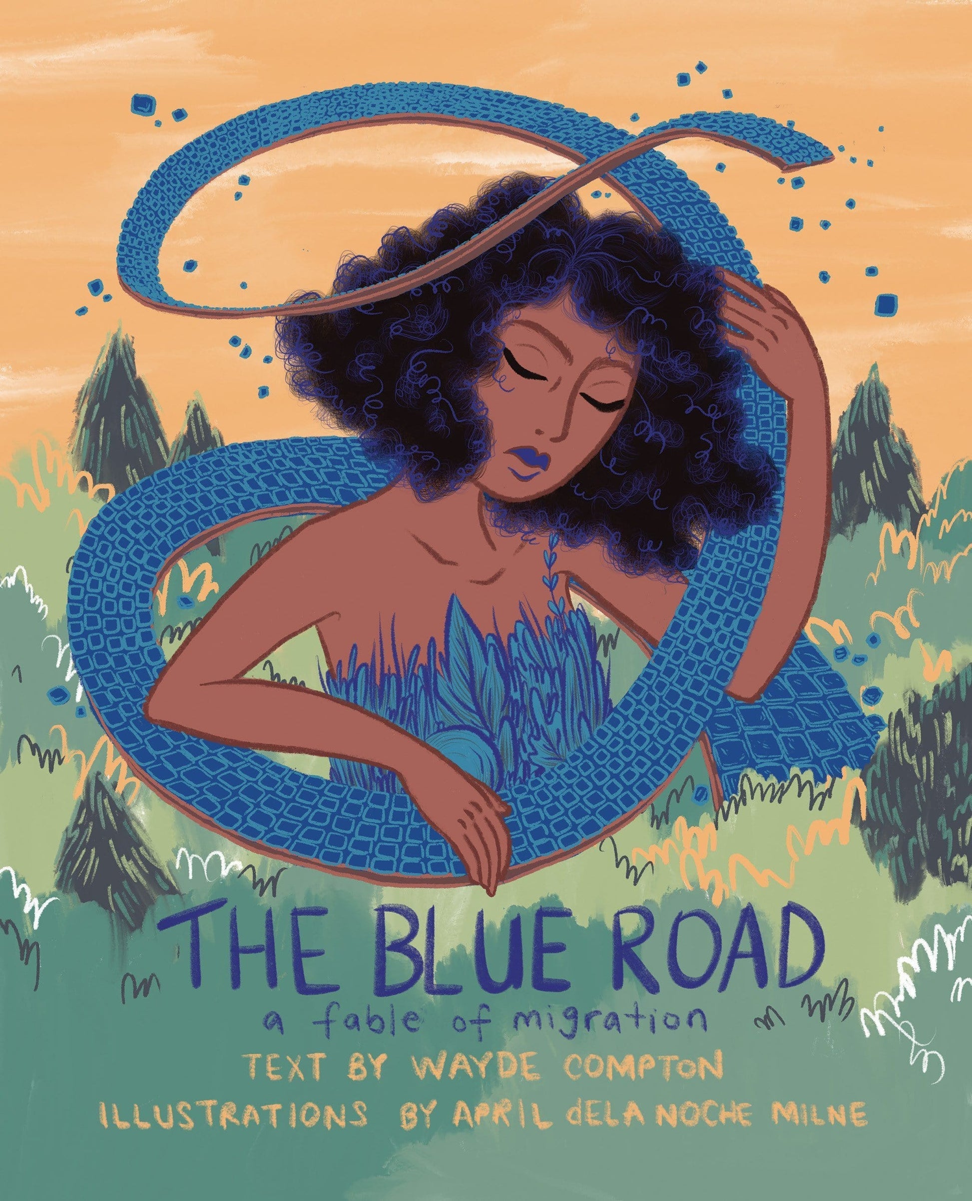 LibrairieRacines The Blue Road: A Fable of Migration Text by Wayde Compton and April dela Noche Milne