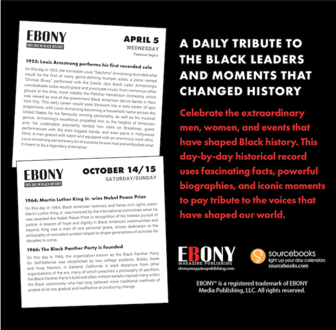 raincoast This Day in Black History Boxed Calendar 2023